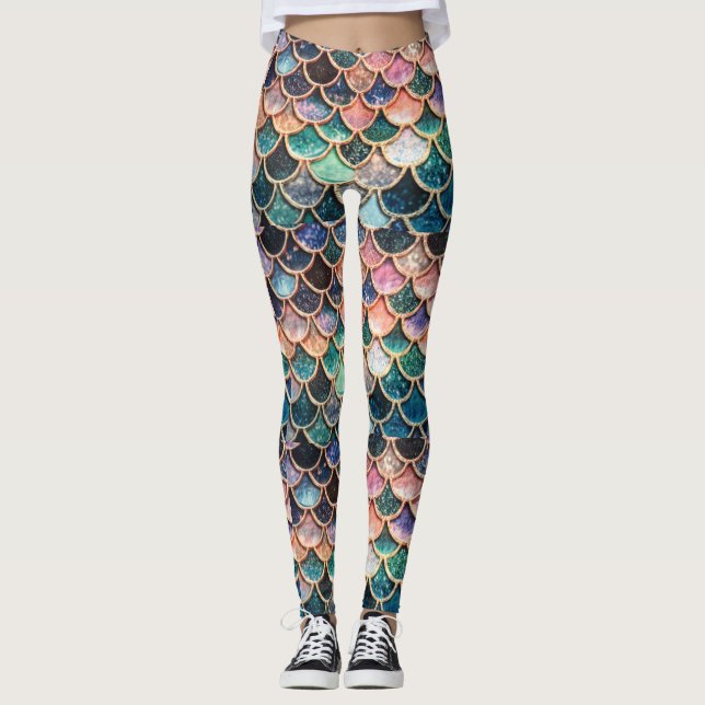 Leggings La sirena escala polainas (Anverso)