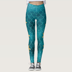 Leggings La sirena escla azul