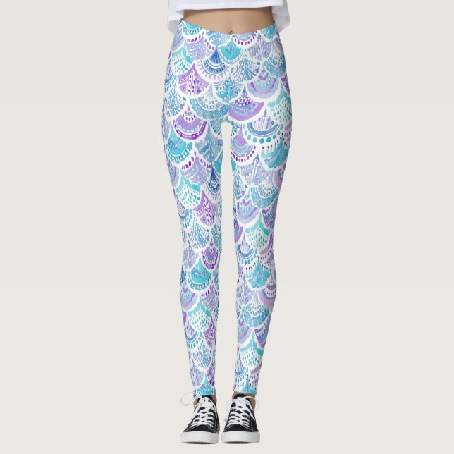 Leggings La SIRENA SOÑA DESPIERTO la escala de pescados de (Anverso)