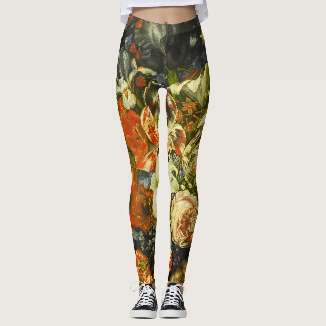 Leggings La vida con flores y fruta (Anverso)