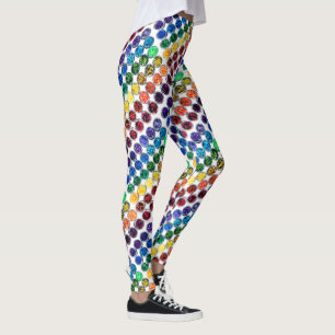 Leggings La vida es mejor con la chispa personal Purpurina