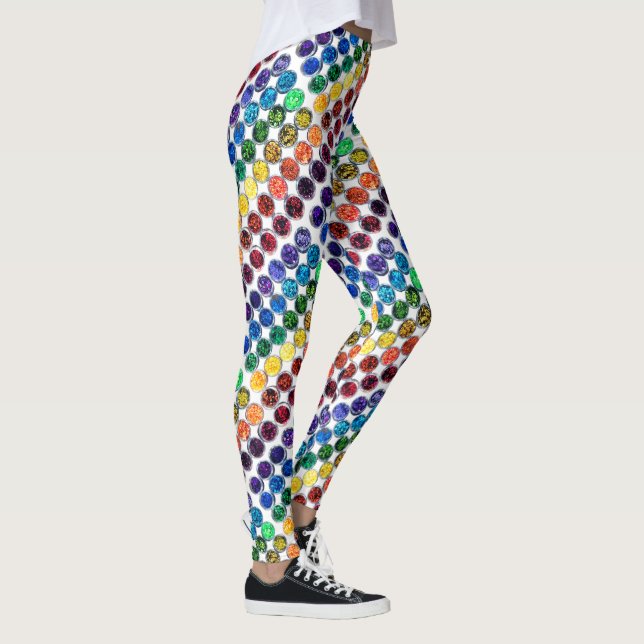 Leggings La vida es mejor con la chispa personal Purpurina (Derecha)
