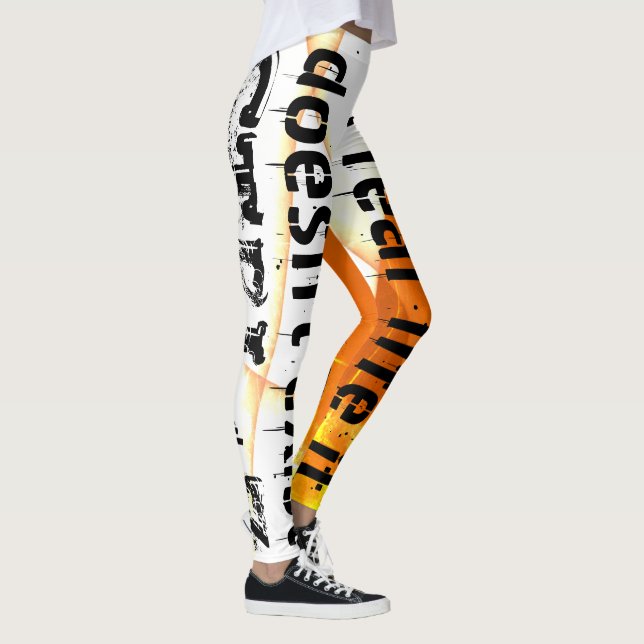 Leggings La vida real no hay deshacer, versión nerd - naran (Derecha)