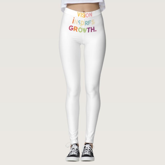 Leggings "La visión inspira crecimiento" (Anverso)