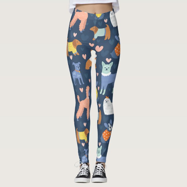 Leggings La web de arañas de Halloween: Patrón sin foco (Anverso)