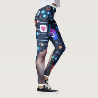 Leggings La web digital: Una representación visual de lo so