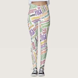 Leggings La yoga caliente, yoga de Bikram coloca Asanas
