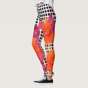 Leggings La yoga hecha a mano del control floral intrépido