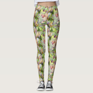 Leggings la yuca del desierto florece verde claro