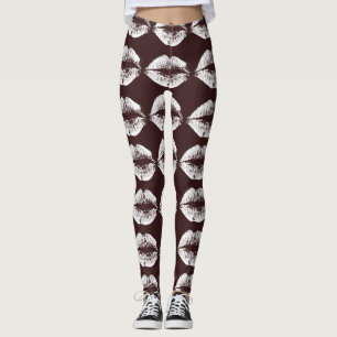 Leggings Labios blancos #25