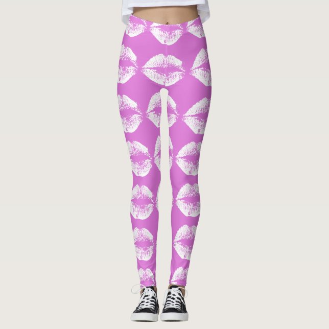 Leggings Labios blancos #35 (Anverso)
