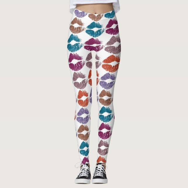 Leggings Labios Coloridos Elegantes #20 (Anverso)