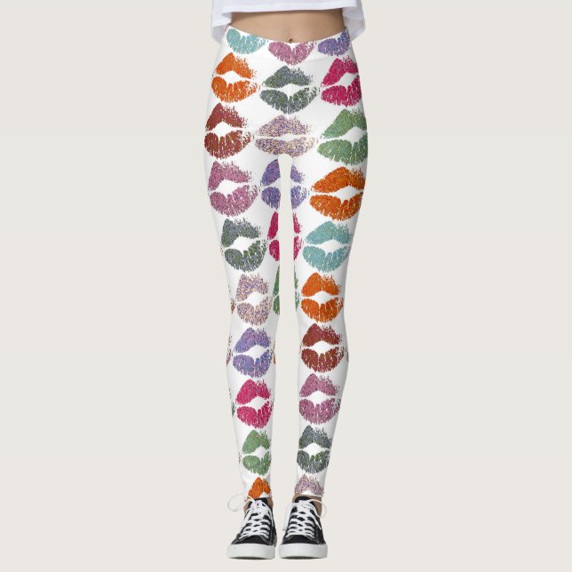 Leggings Labios Coloridos Elegantes #27 (Anverso)
