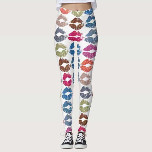 Leggings Labios Coloridos Elegantes #30 (Anverso)