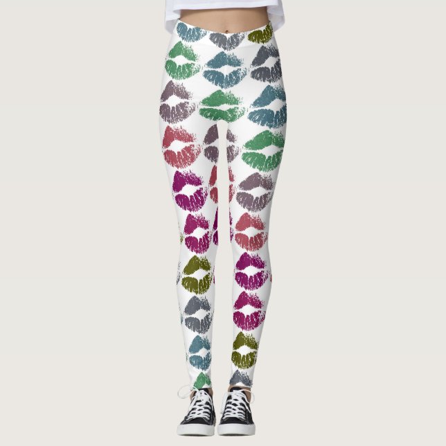 Leggings Labios Coloridos Elegantes #34 (Anverso)