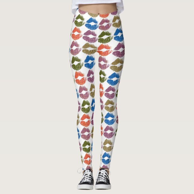 Leggings Labios Coloridos Elegantes #8 (Anverso)