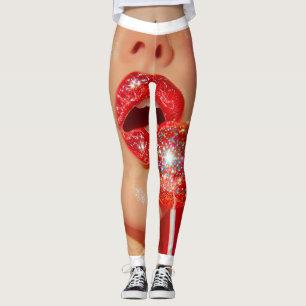 Leggings Labios rojos