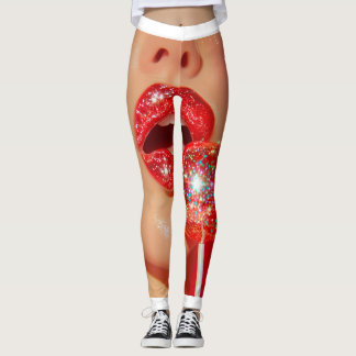 Leggings Labios rojos