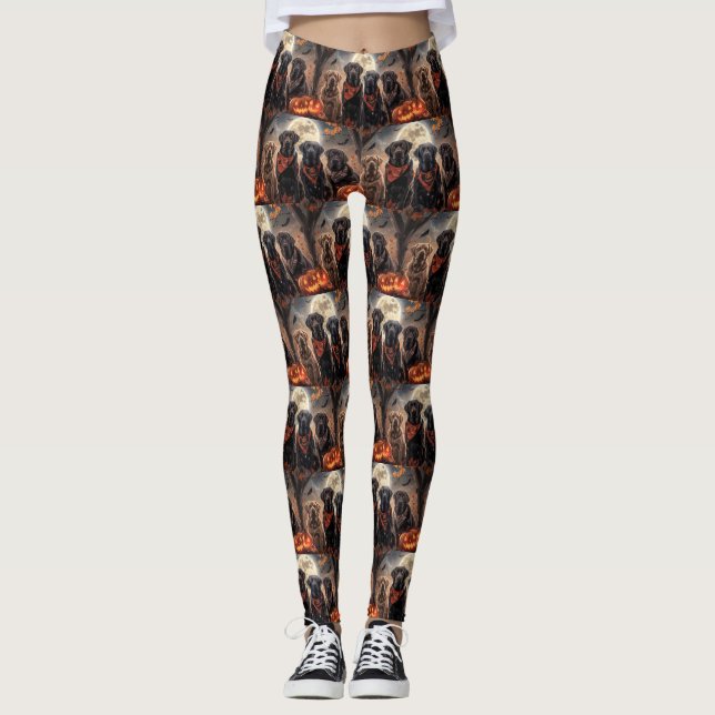 Leggings Labrador Halloween Espeluznante (Anverso)