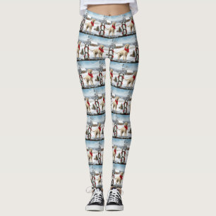 Leggings Labrador: Perro recuperado en Navidades de nieve