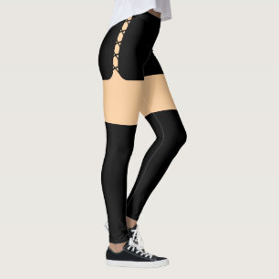 Leggings Lace hacia arriba Piernas cortas