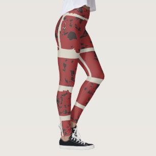 Leggings Ladrillo rojo-marrón   Zazzle_Growshop.
