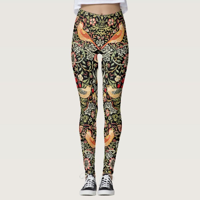 Leggings Ladrón de fresa WIlliam Morris (Anverso)
