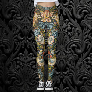 Leggings Ladrones de Fresas por William Morris, Arte Antigu