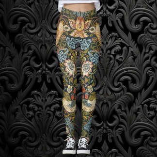 Leggings Ladrones de Fresas por William Morris, Arte Antigu