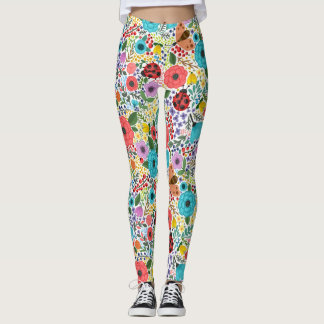 Leggings Lady Bugs y Flores