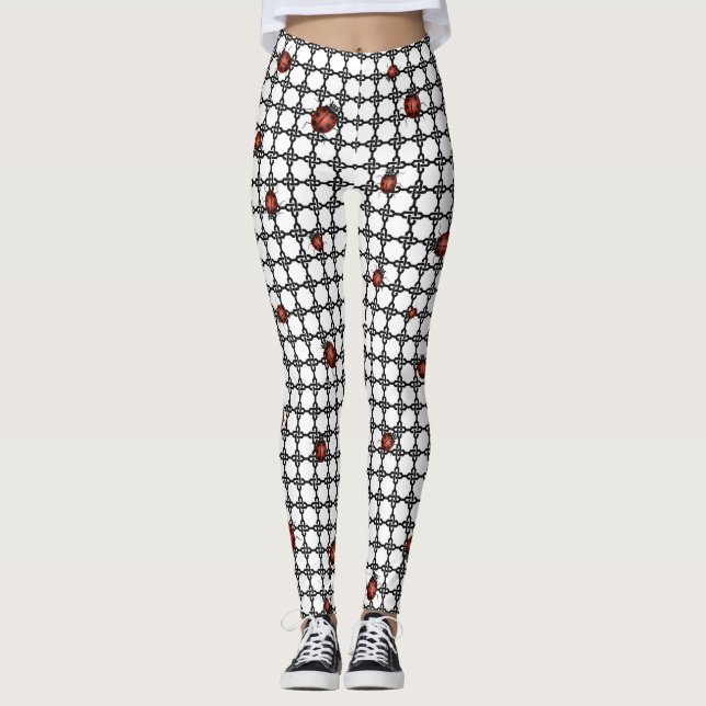 LEGGINGS LADYBUGS ROJOS SOBRE LAS LEYES (Anverso)