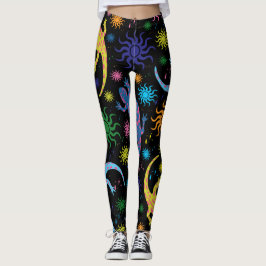 Leggings Lagartos del Gecko multicolores por todo la