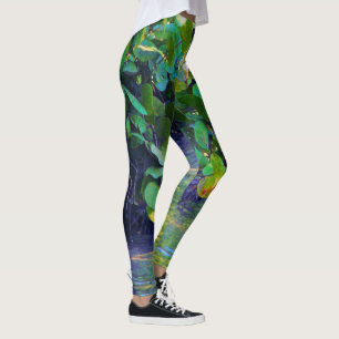 Leggings Laguna de manglares con uvas marinas