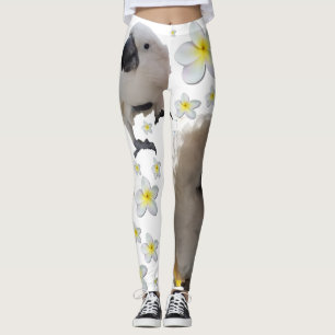Leggings Lala las actitudes y los Plumerias del Cockatoo