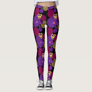 Leggings Láminas de cráneo fiesta