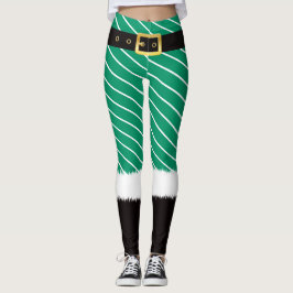Leggings Lana de algodón verde trajes de Santa