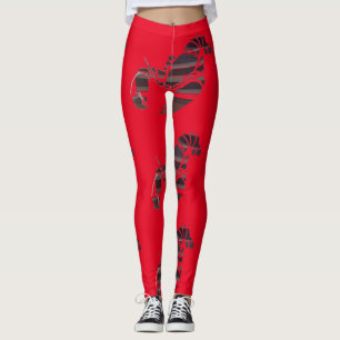 Leggings Langostas de Maine Rojas Thunder_Cove  