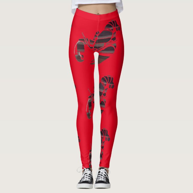 Leggings Langostas de Maine Rojas Thunder_Cove   (Anverso)