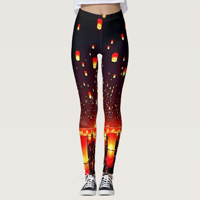 Leggings Lantern Festival Night Glow Artwork (Anverso)