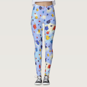 Leggings Lanzamiento del casquillo de la graduación