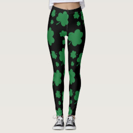 Leggings Las afortunadas piernas del amante de Shamrock fem