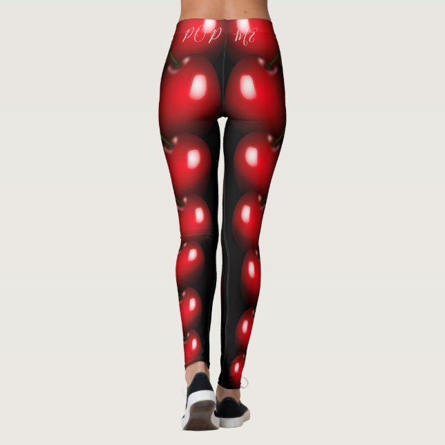 Leggings Las cerezas rojas pegadas a las piernas - Tus colo (Reverso)