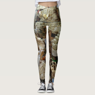 Leggings Las cestas de una tienda de cocina crean color nat