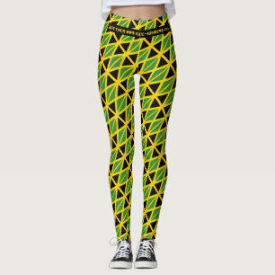 LEGGINGS LAS DIBUJAS DE LA BANDERA JAMAICA EJECUTAN TU RAZA