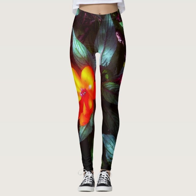 Leggings Las flores brillan con la luz del sol (Anverso)