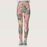 Leggings Las Flores Verdes De Sage Rosado Dejan Patrón De A<br><div class="desc">Este elegante y femenino diseño es perfecto para una mujer de diseño. Tiene una acuarela pintada a mano de color rosa rosa, rosa medio, marrón castaño, amarillo dorado, flores verdes del bosque y hojas sobre un fondo verde salado. Es campo, bonito, lindo, único, artístico y moderno; el complemento perfecto para...</div>