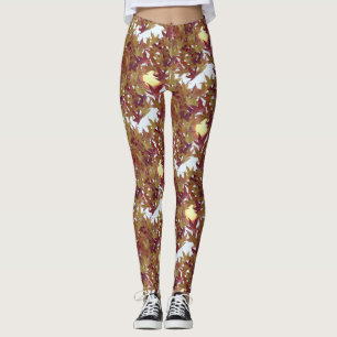 Leggings Las hojas del otoño con la leyenda del sol