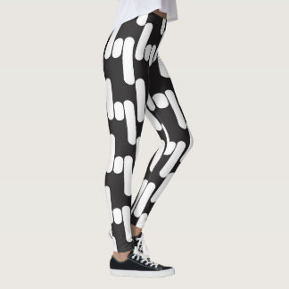 Leggings Las legginas modernas en blanco y negro son divert