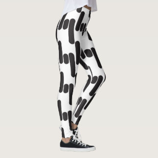 Leggings Las legginas modernas en blanco y negro son divert