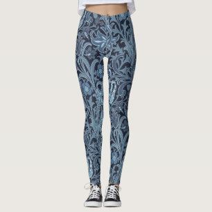 Leggings Las leggmbres azul paisley son halagadoras y diver